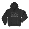 Buffalo Traffic Jam Cowboy Skull Unisex Hoodie Black